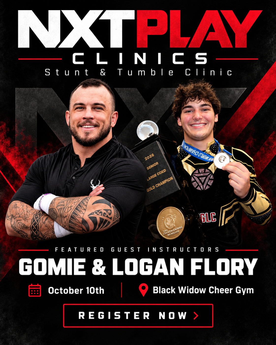 Stunt & Tumble Clinic event flyer